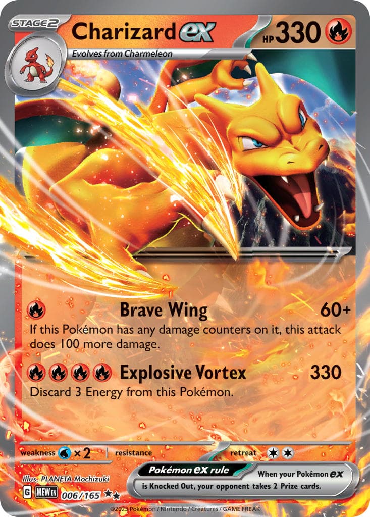 Charizard ex (MEW #006) Pokemon Card
