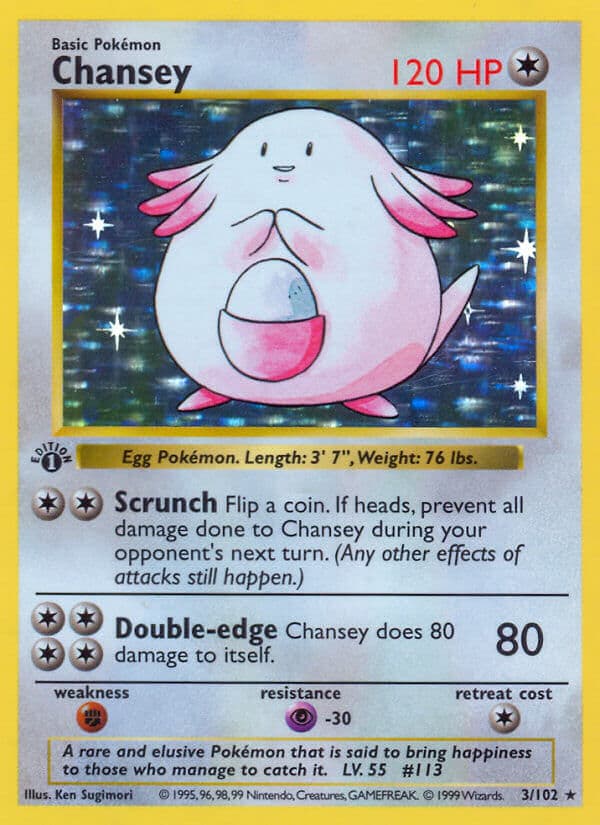 Chansey Pokemon Card