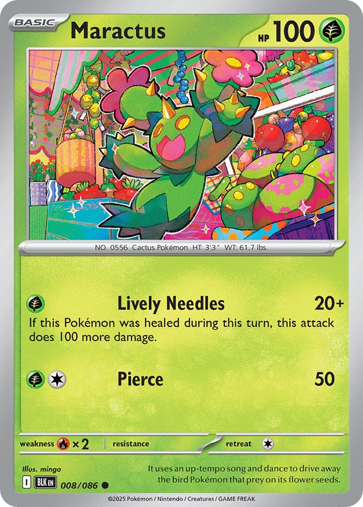 Maractus (BLK #008) Pokemon Card