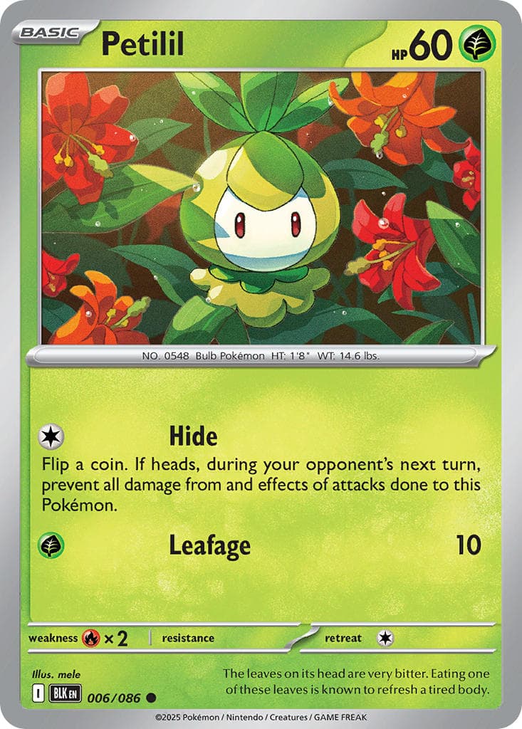 Petilil (BLK #006) Pokemon Card