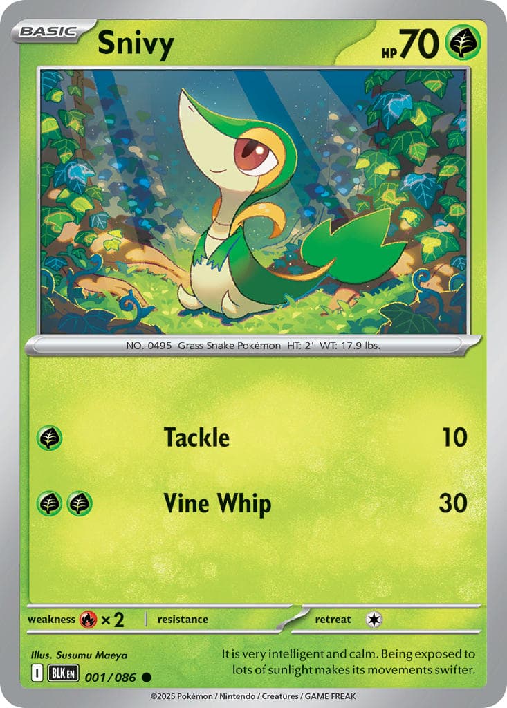 Snivy (BLK #001) Pokemon Card