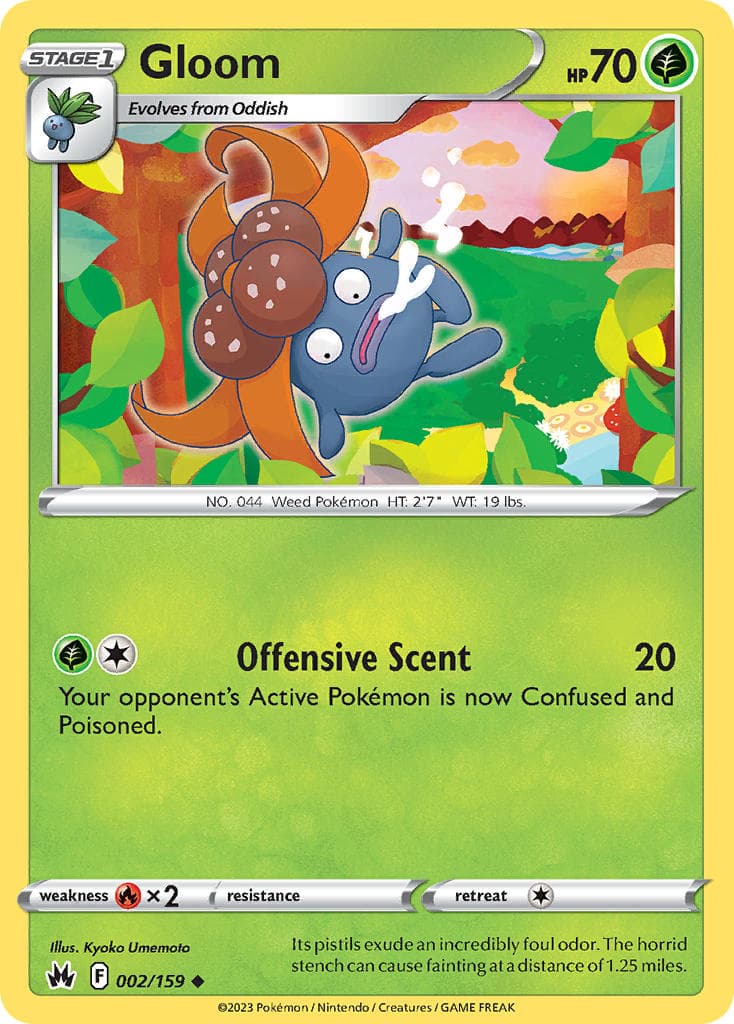 Gloom (CRZ #002) Pokemon Card