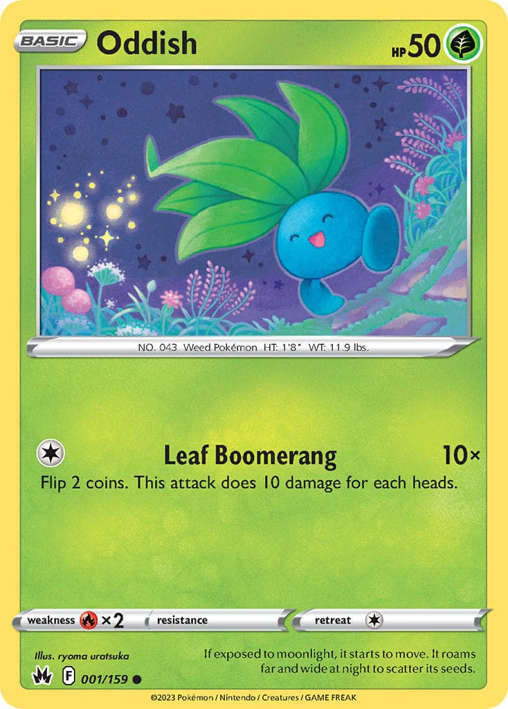 Oddish (CRZ #001) Pokemon Card