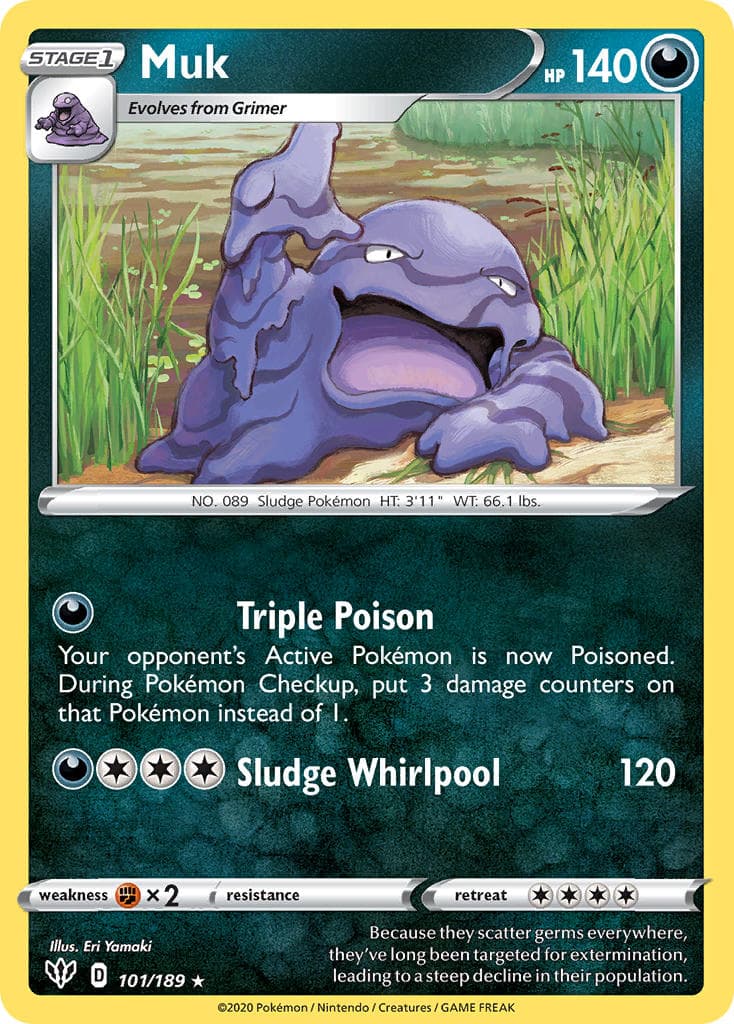 Muk (DAA #101) Pokemon Card