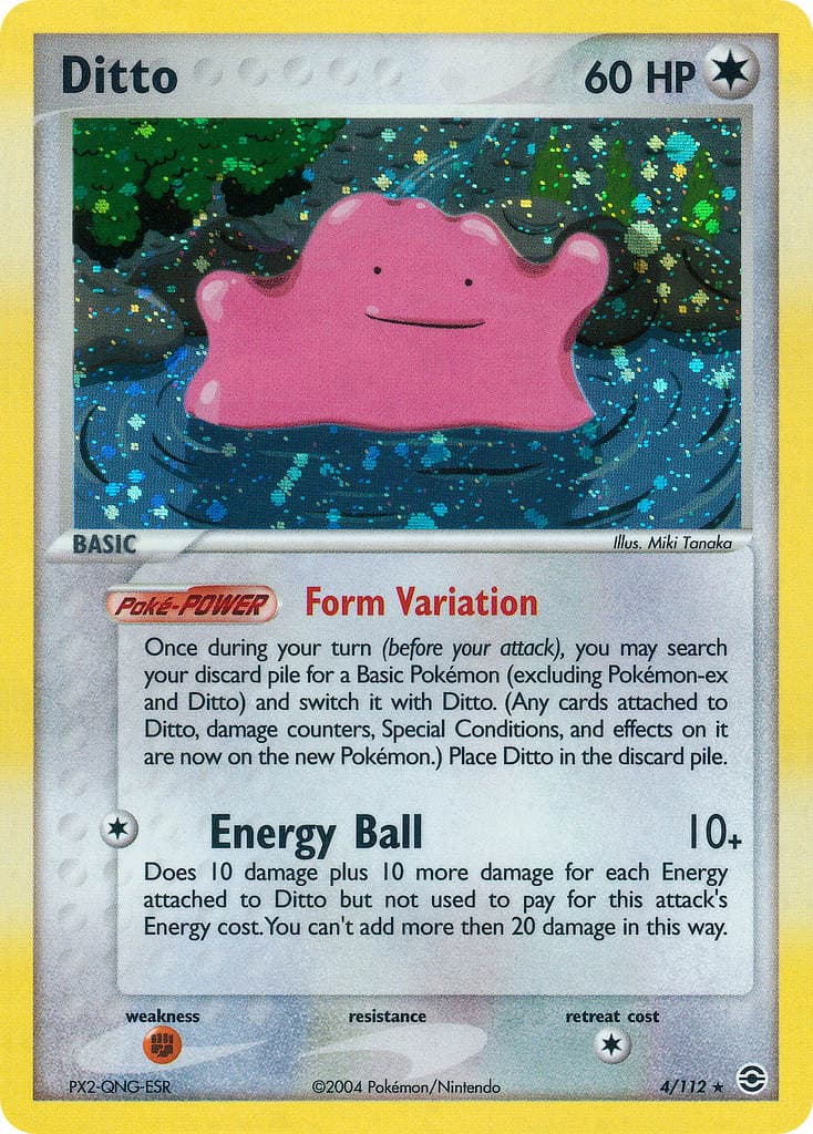 Ditto (RG #004) Pokemon Card