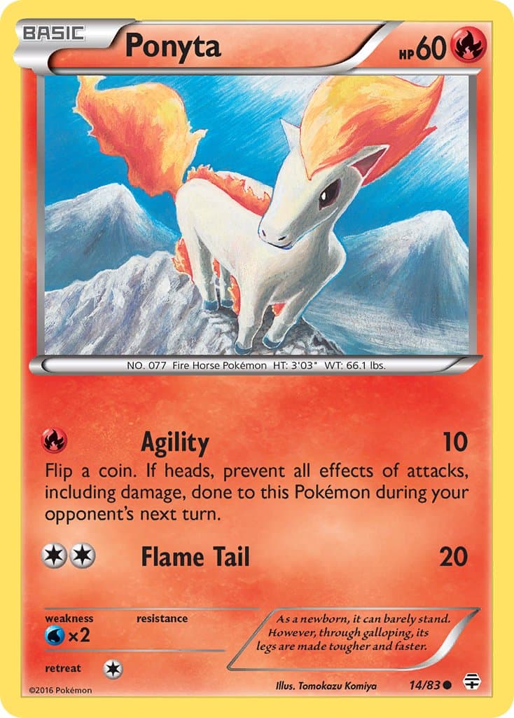 Ponyta (GEN #14) Pokemon Card