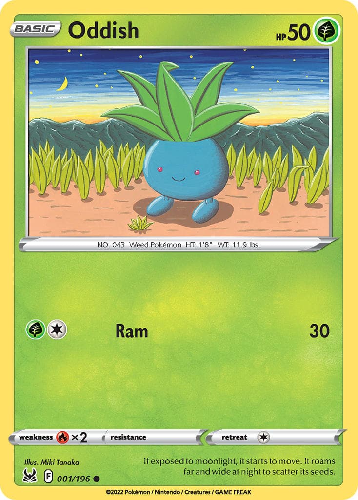 Oddish (LOR #001) Pokemon Card