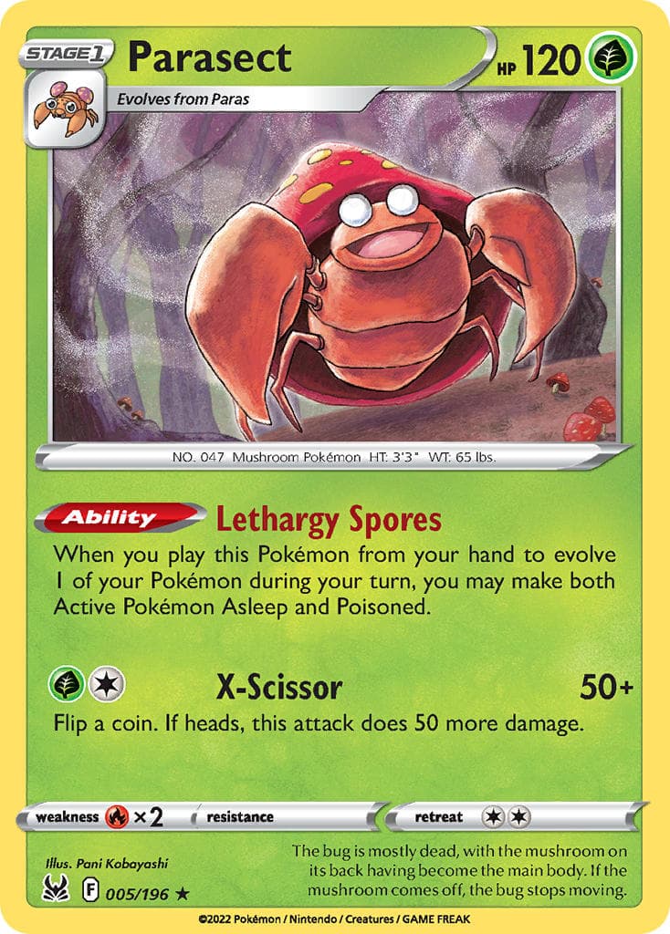 Parasect (LOR #005) Pokemon Card