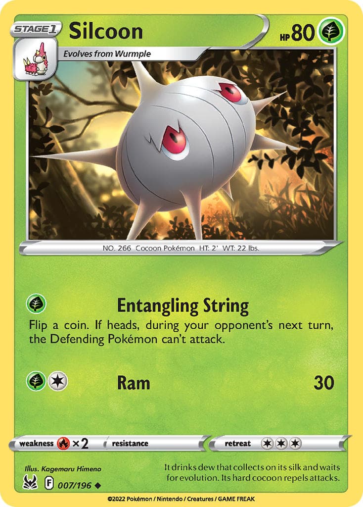 Silcoon (LOR #007) Pokemon Card