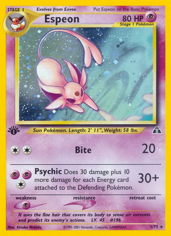 Espeon (#1) Pokemon Card