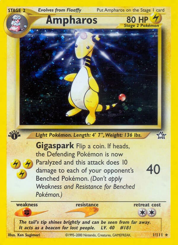 Ampharos Pokemon Card