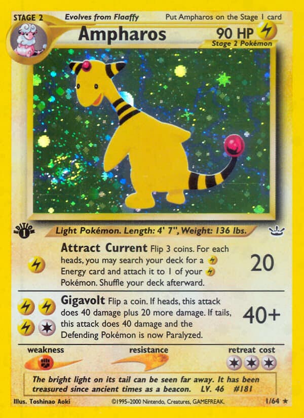 Ampharos Pokemon Card