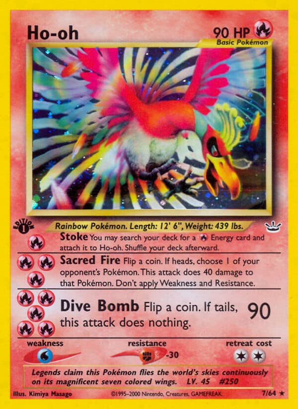 Ho-oh (#7) Pokemon Card