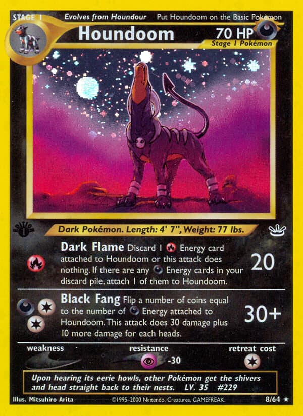 Houndoom Pokemon Card