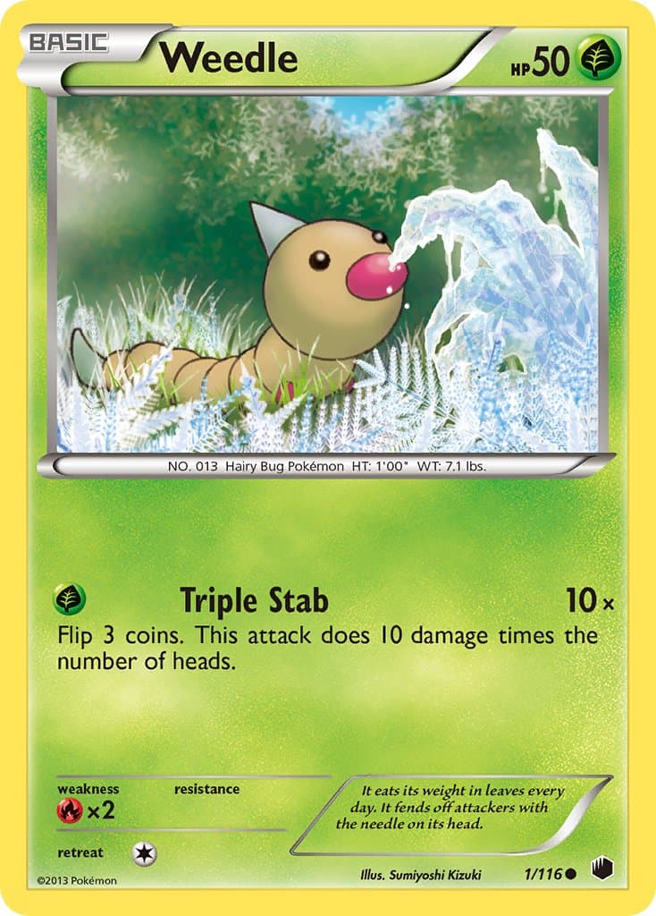 Weedle (PLF #1) Pokemon Card