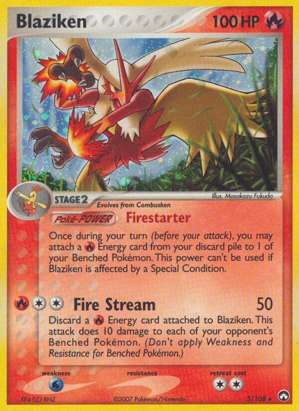 Blaziken Pokemon Card