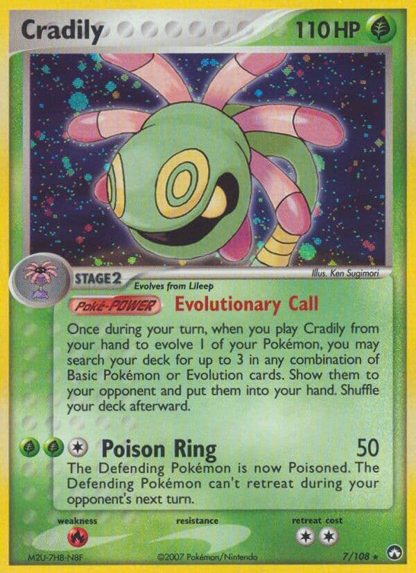 Cradily Pokemon Card