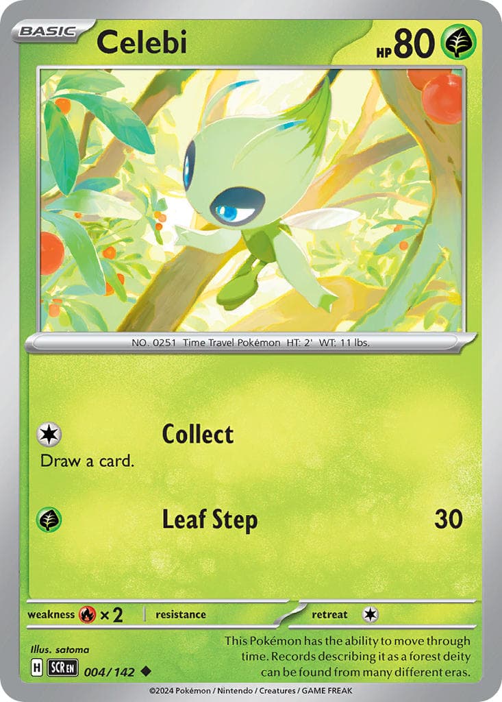 Celebi (SCR #004) Pokemon Card