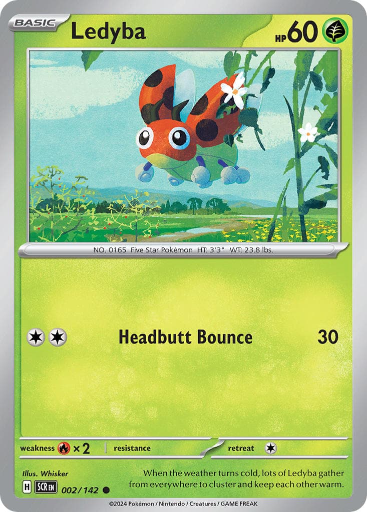Ledyba (SCR #002) Pokemon Card
