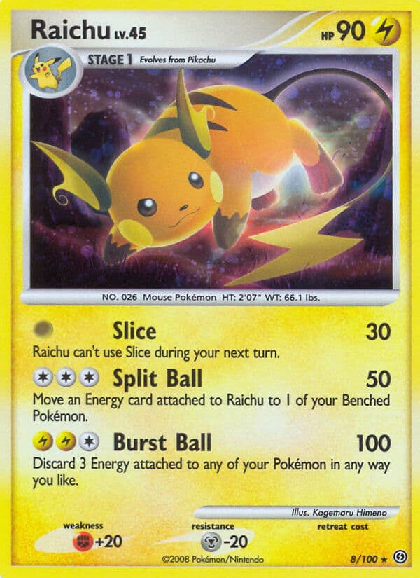Raichu (SF #008) Pokemon Card