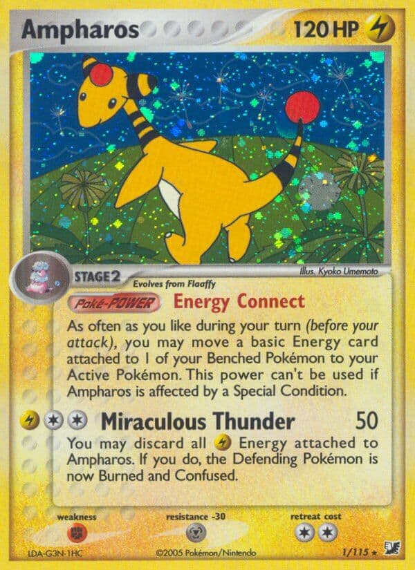 Ampharos (UF #001) Pokemon Card