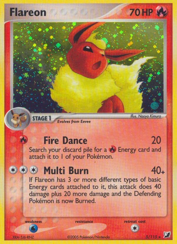 Flareon (UF #005) Pokemon Card