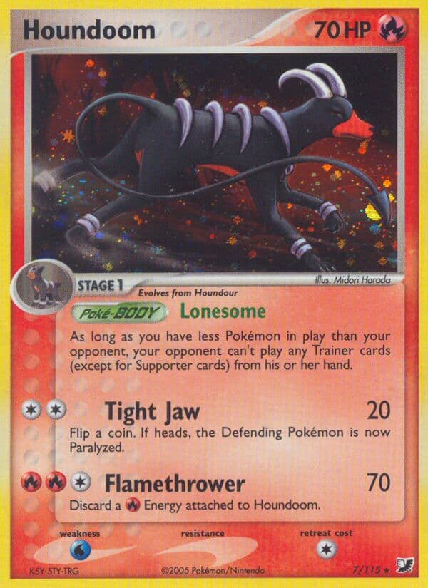 Houndoom (UF #007) Pokemon Card