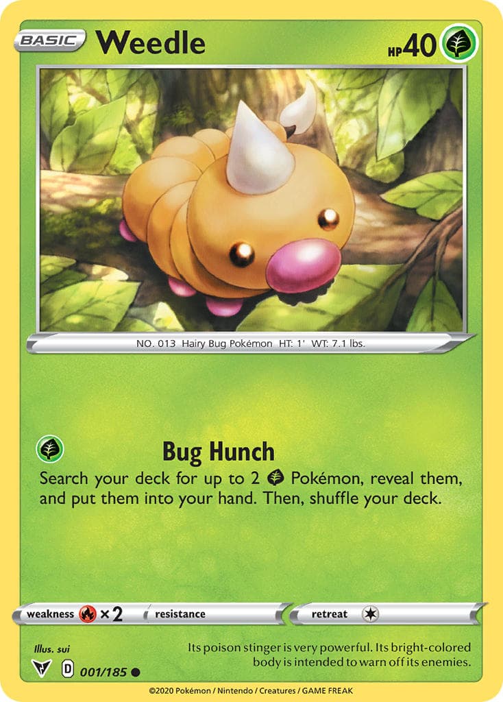 Weedle (VIV #1) Pokemon Card