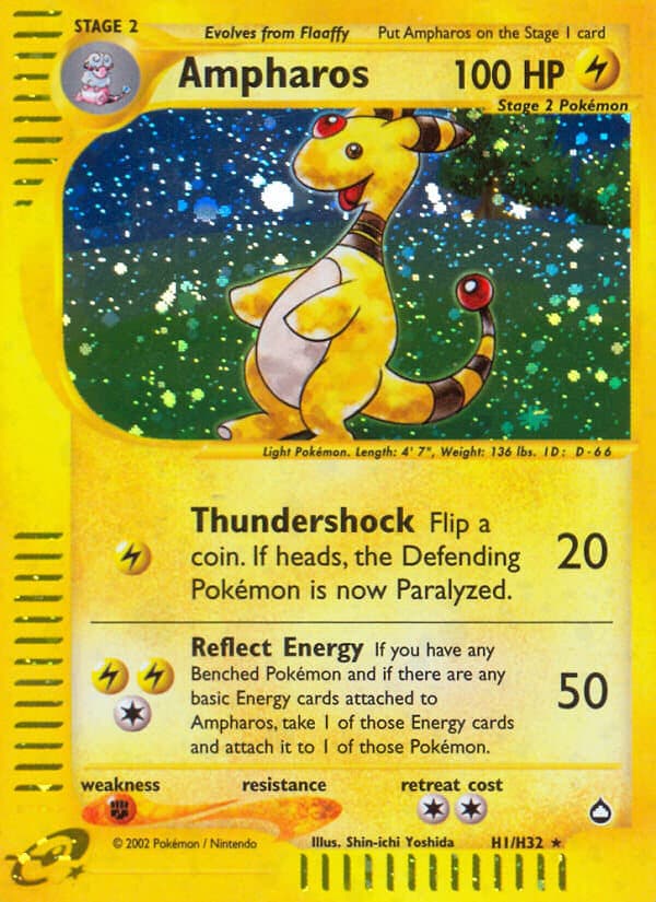 Ampharos (#H1) Pokemon Card