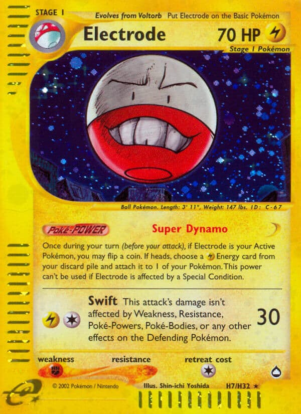 Electrode (#H7) Pokemon Card