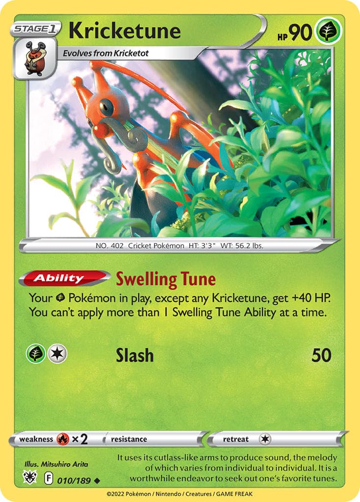 Kricketune (ASR #10) Pokemon Card
