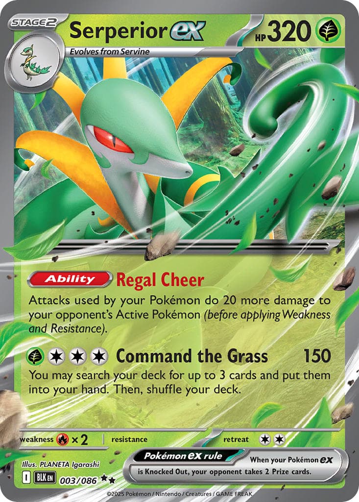 Serperior ex (BLK #003) Pokemon Card
