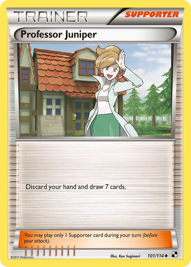 Professor Juniper (BLW #101) Pokemon Card
