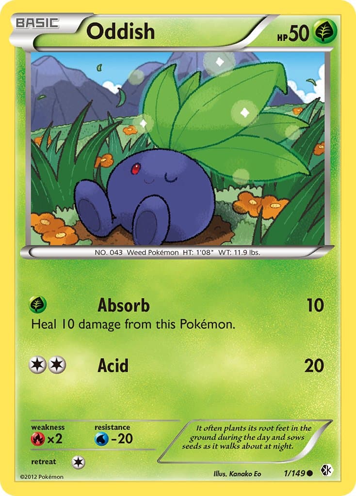 Oddish (BCR #1) Pokemon Card