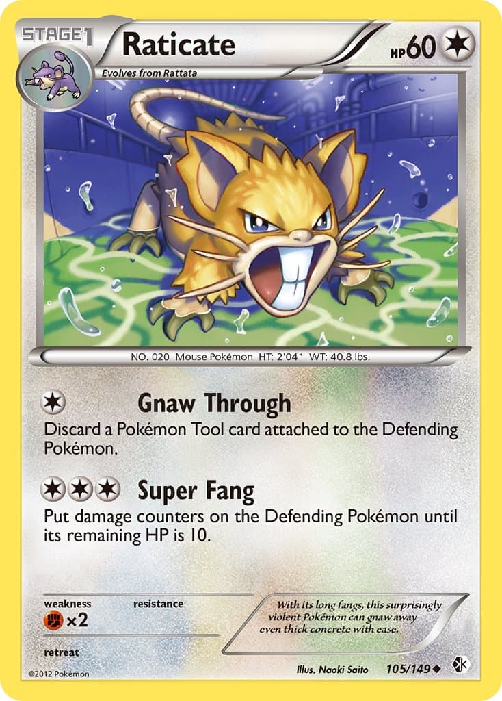 Raticate (BCR #105) Pokemon Card
