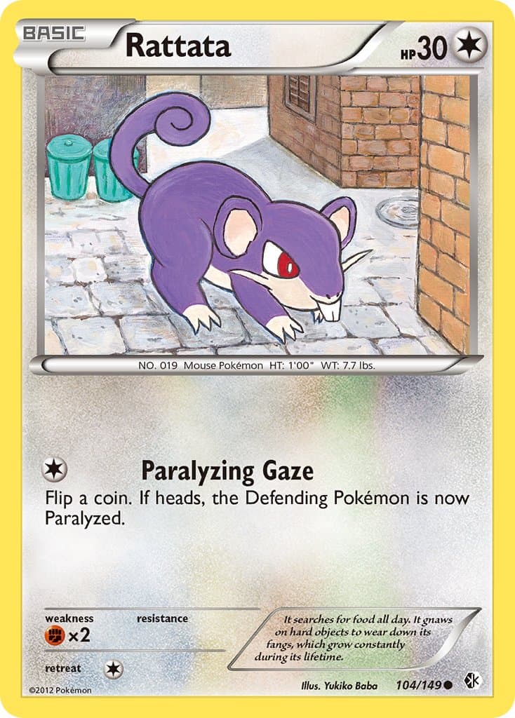 Rattata (BCR #104) Pokemon Card