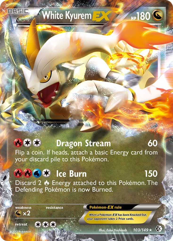 White Kyurem-EX (BCR #103) Pokemon Card