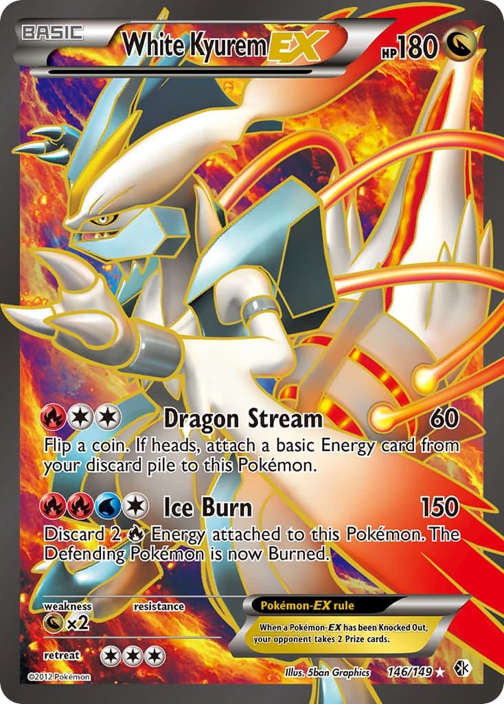 White Kyurem-EX (BCR #146) Pokemon Card