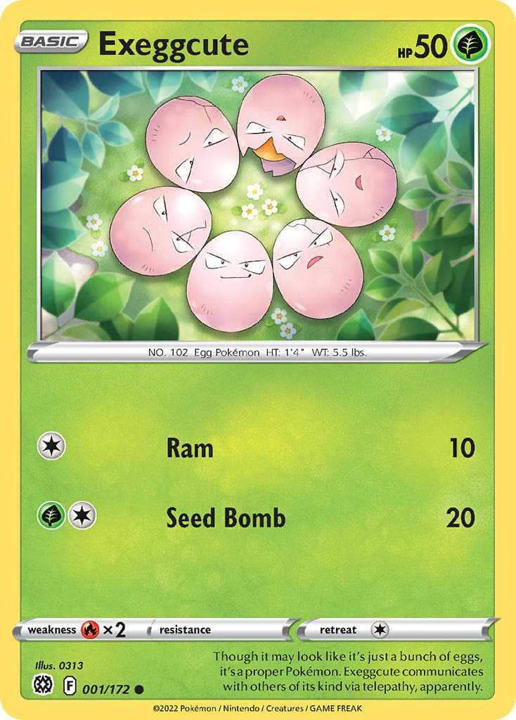Exeggcute (BRS #1) Pokemon Card