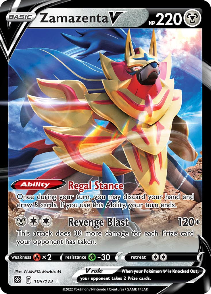 Zamazenta V (BRS #105) Pokemon Card