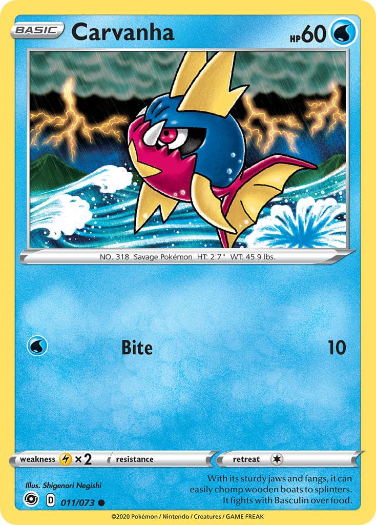 Carvanha (CPA #11) Pokemon Card