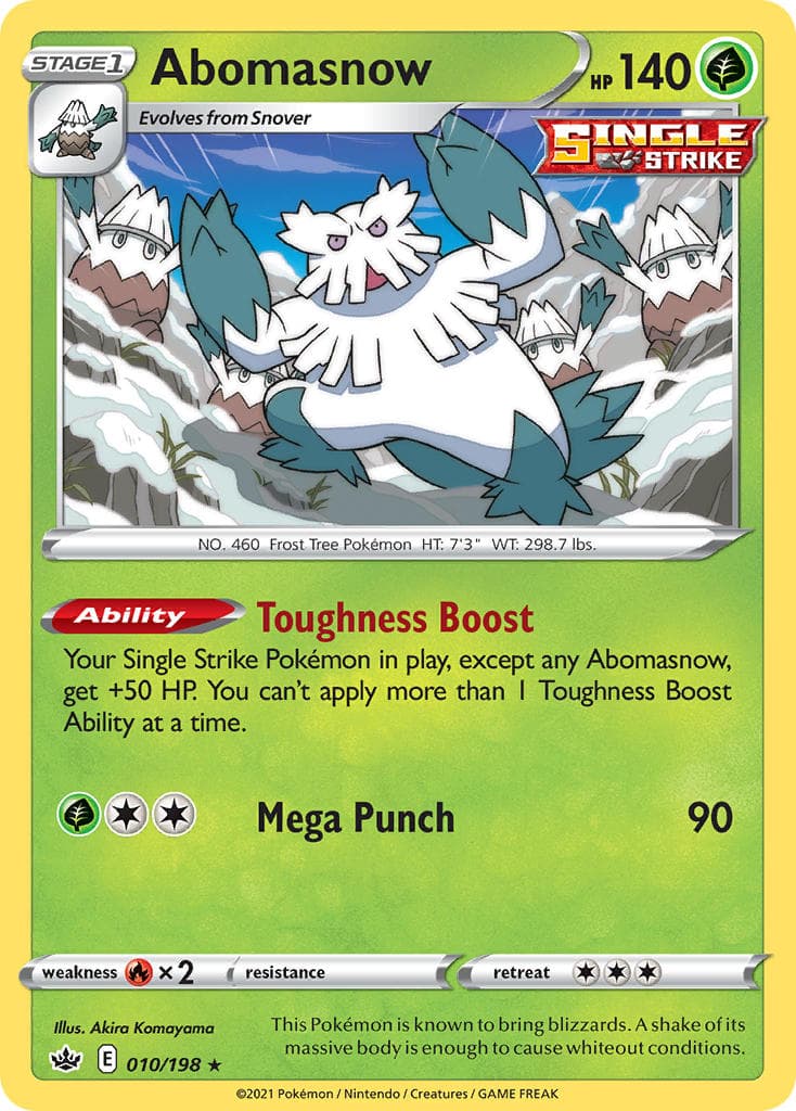 Abomasnow (CRE #10) Pokemon Card
