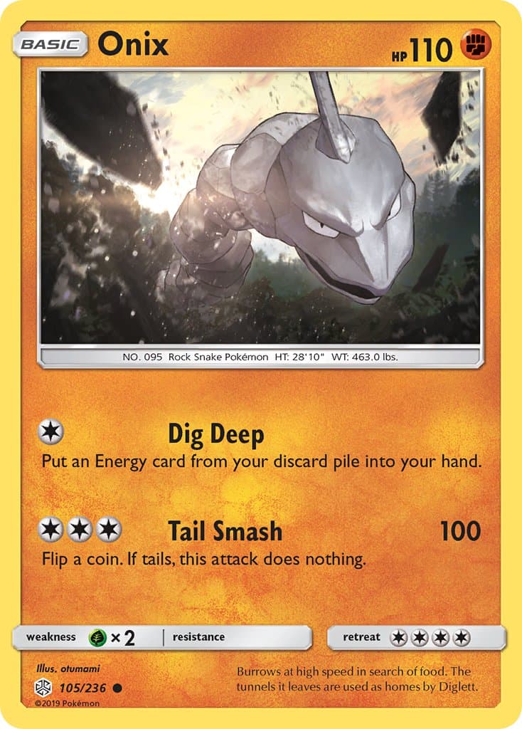 Onix (CEC #105) Pokemon Card
