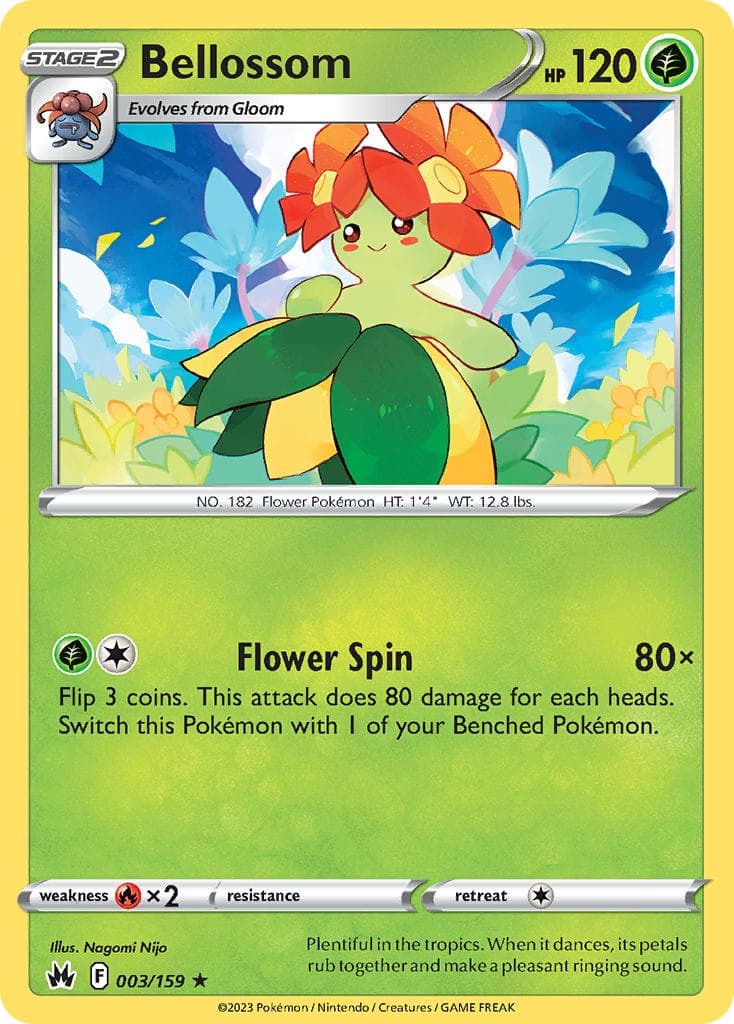 Bellossom (CRZ #003) Pokemon Card