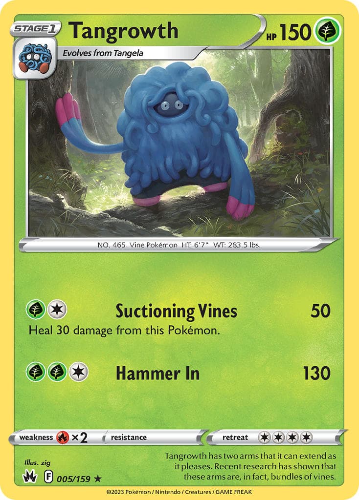 Tangrowth (CRZ #005) Pokemon Card