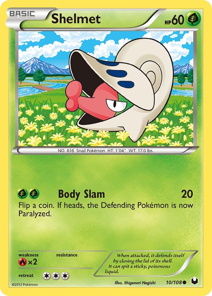 Shelmet (DEX #10) Pokemon Card