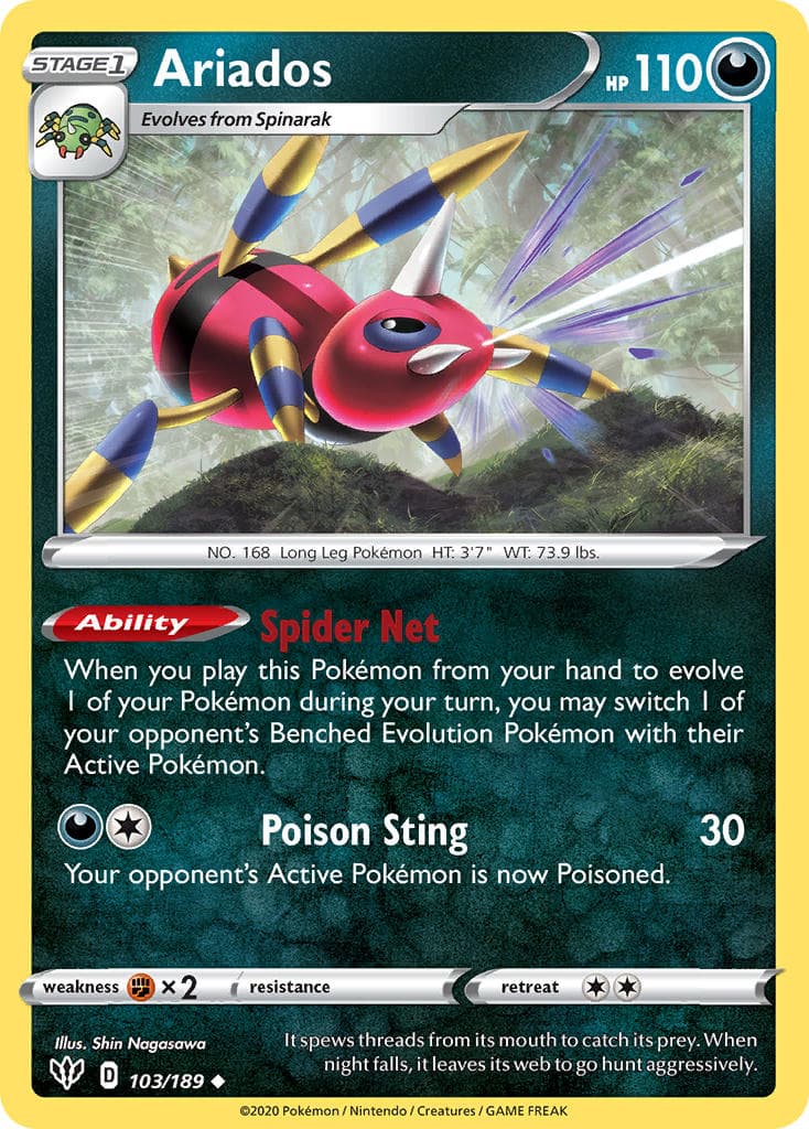 Ariados (DAA #103) Pokemon Card