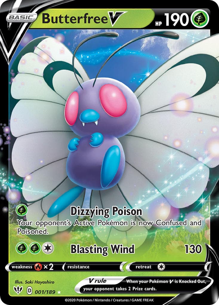 Butterfree V (DAA #1) Pokemon Card