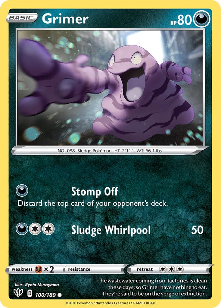 Grimer (DAA #100) Pokemon Card