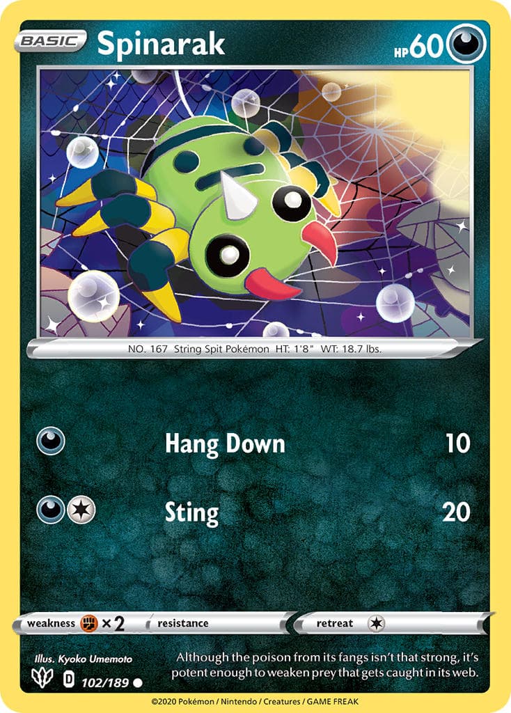 Spinarak (DAA #102) Pokemon Card